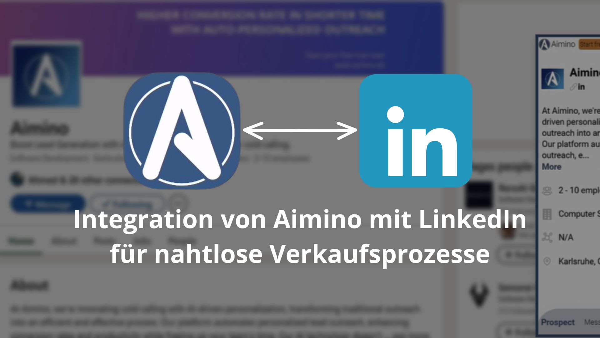 Integration von Aimino mit LinkedIn für nahtlose Verkaufsprozesse